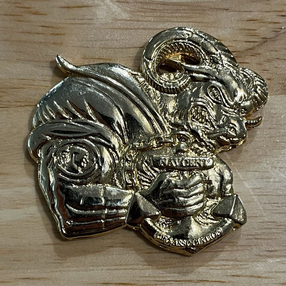 Challenge Coin USN Navy GOAT Chiefs Pride CPO NAVCENT Military